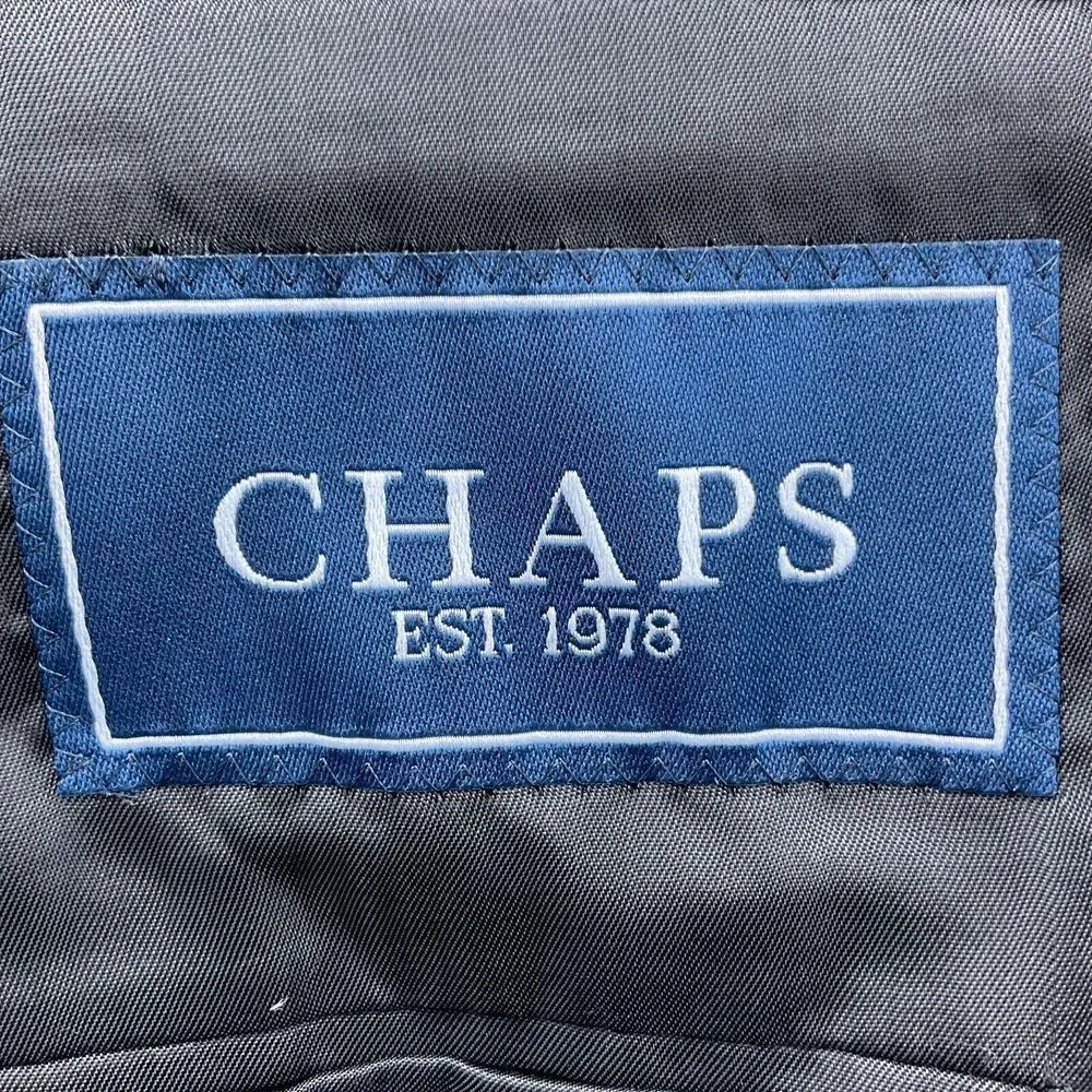 Chaps Blazer Men 40R Black Gray Brown Lambswool Classic‎ Career Sport Jacket